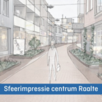 Eerste schetsen vernieuwing winkelstraten Raalter centrum klaar
